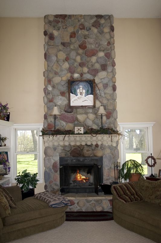 Stone Fireplace Detail